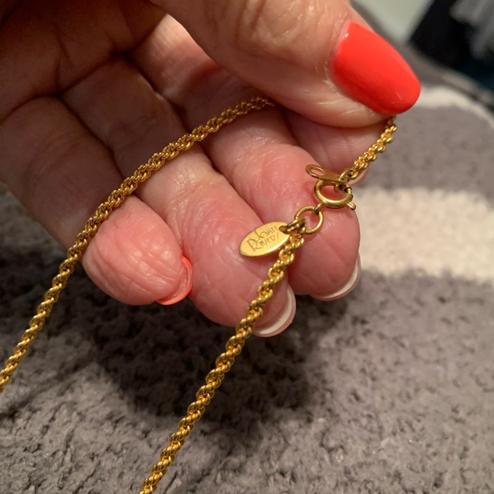 2 Magnifier necklaces JoanRivers retired gold tone, silver tone new & unmarked - Picture 8 of 8